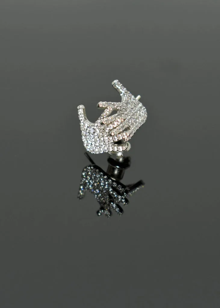 Hand Stud Earrings