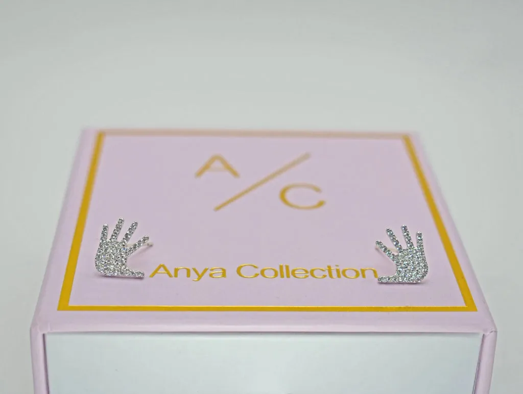 Hand Stud Earrings