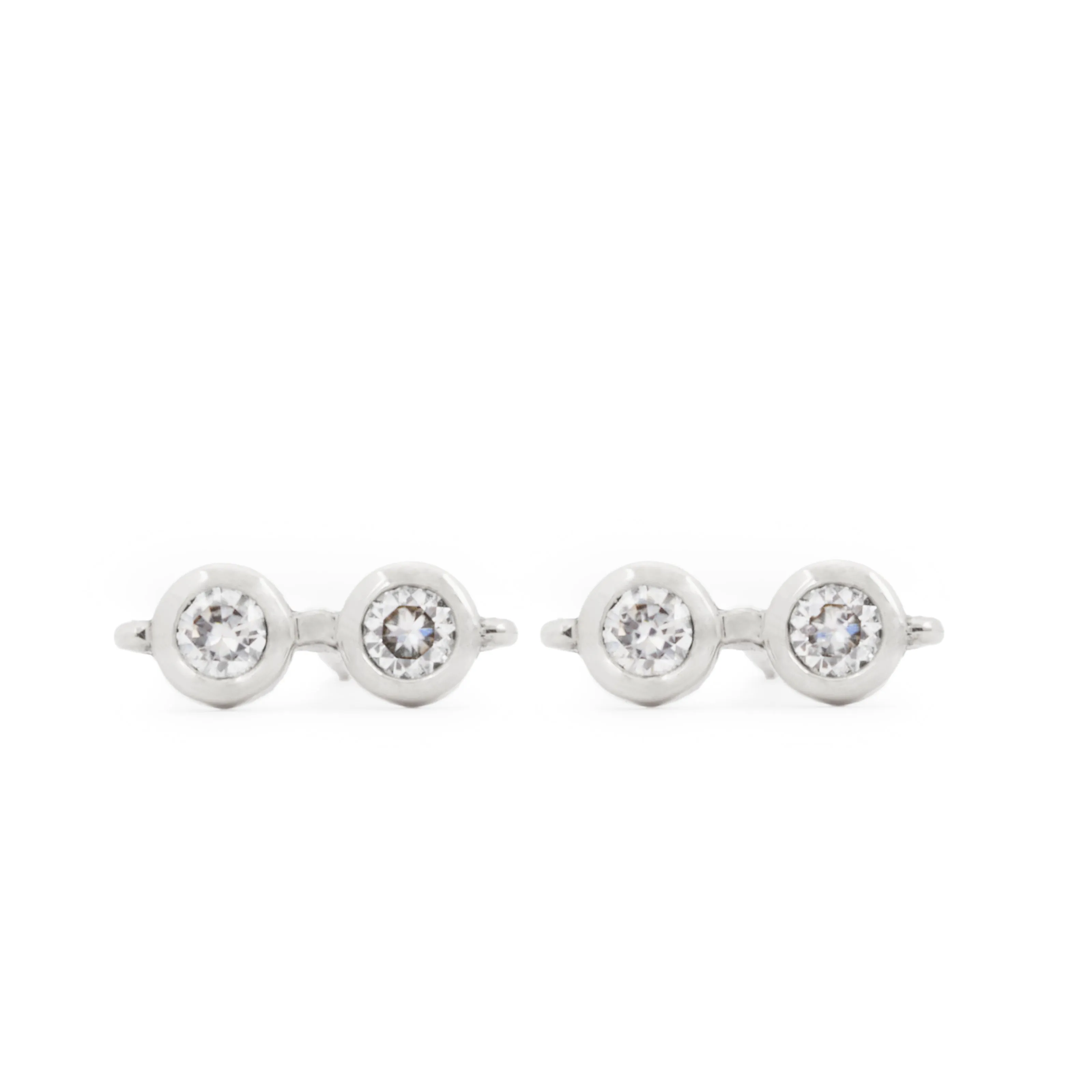 Harry's Glasses Diamond Stud Earrings