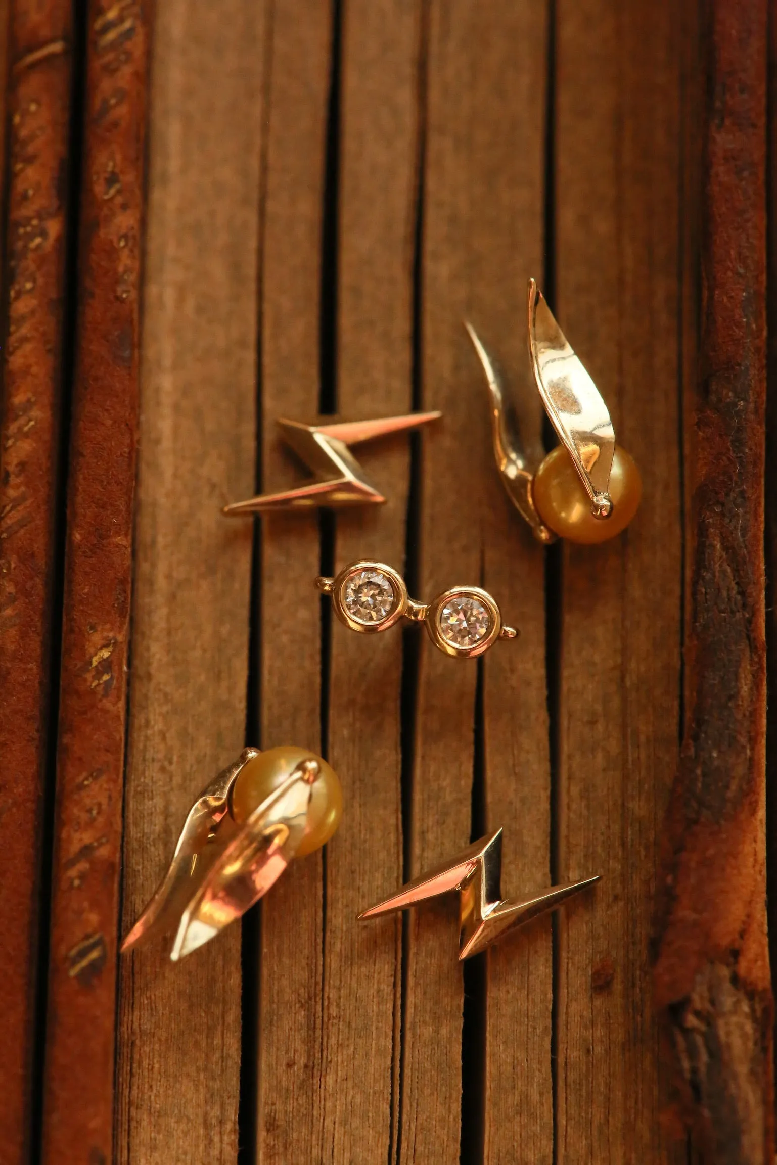 Harry's Glasses Diamond Stud Earrings
