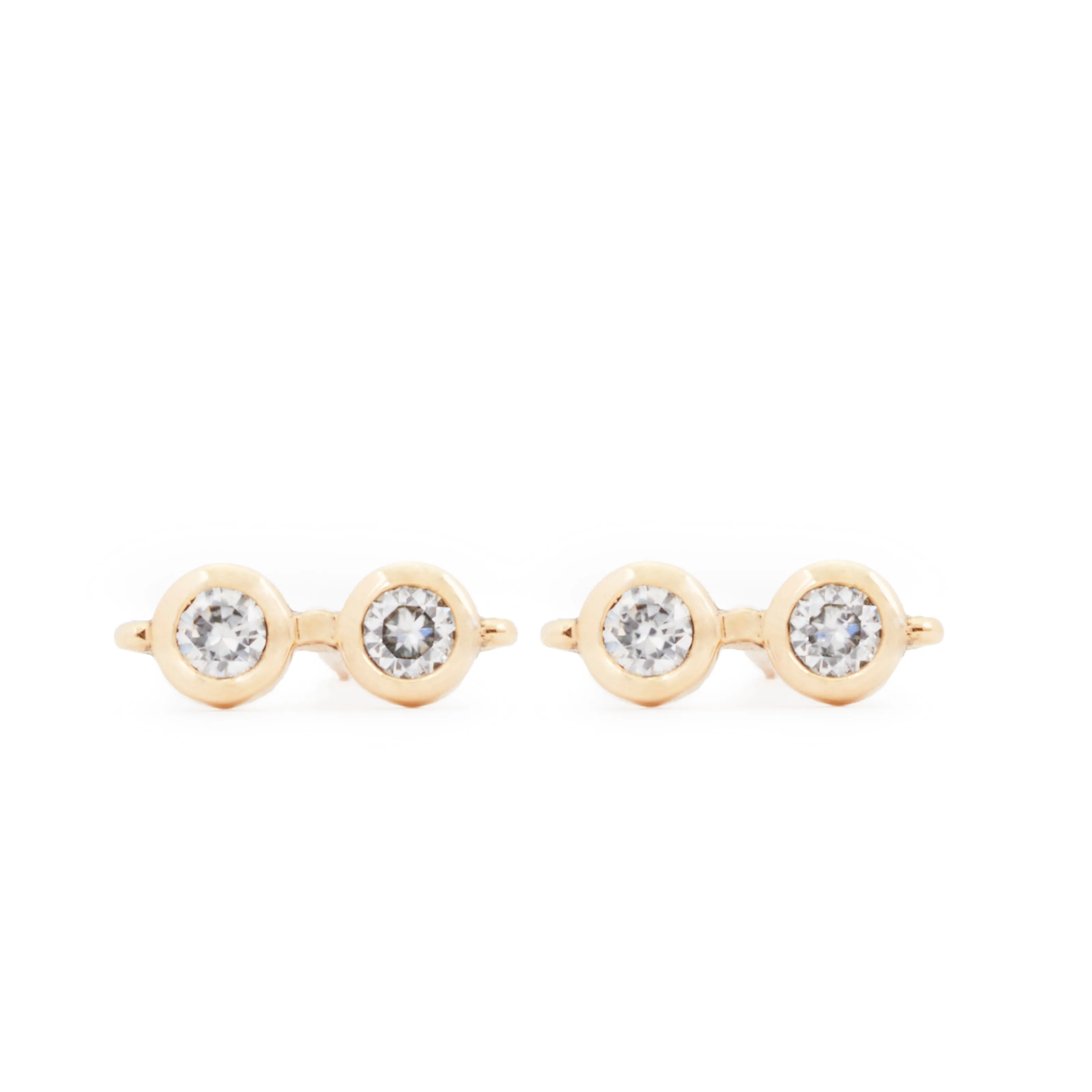 Harry's Glasses Diamond Stud Earrings