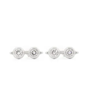 Harry's Glasses Diamond Stud Earrings