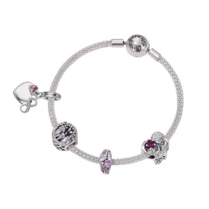Heart & Family Charms Bracelet