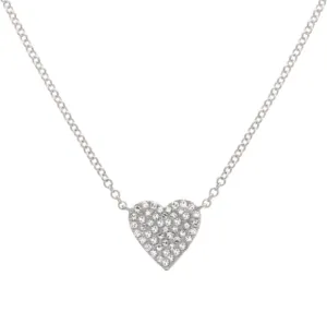 Heart Pave Necklace