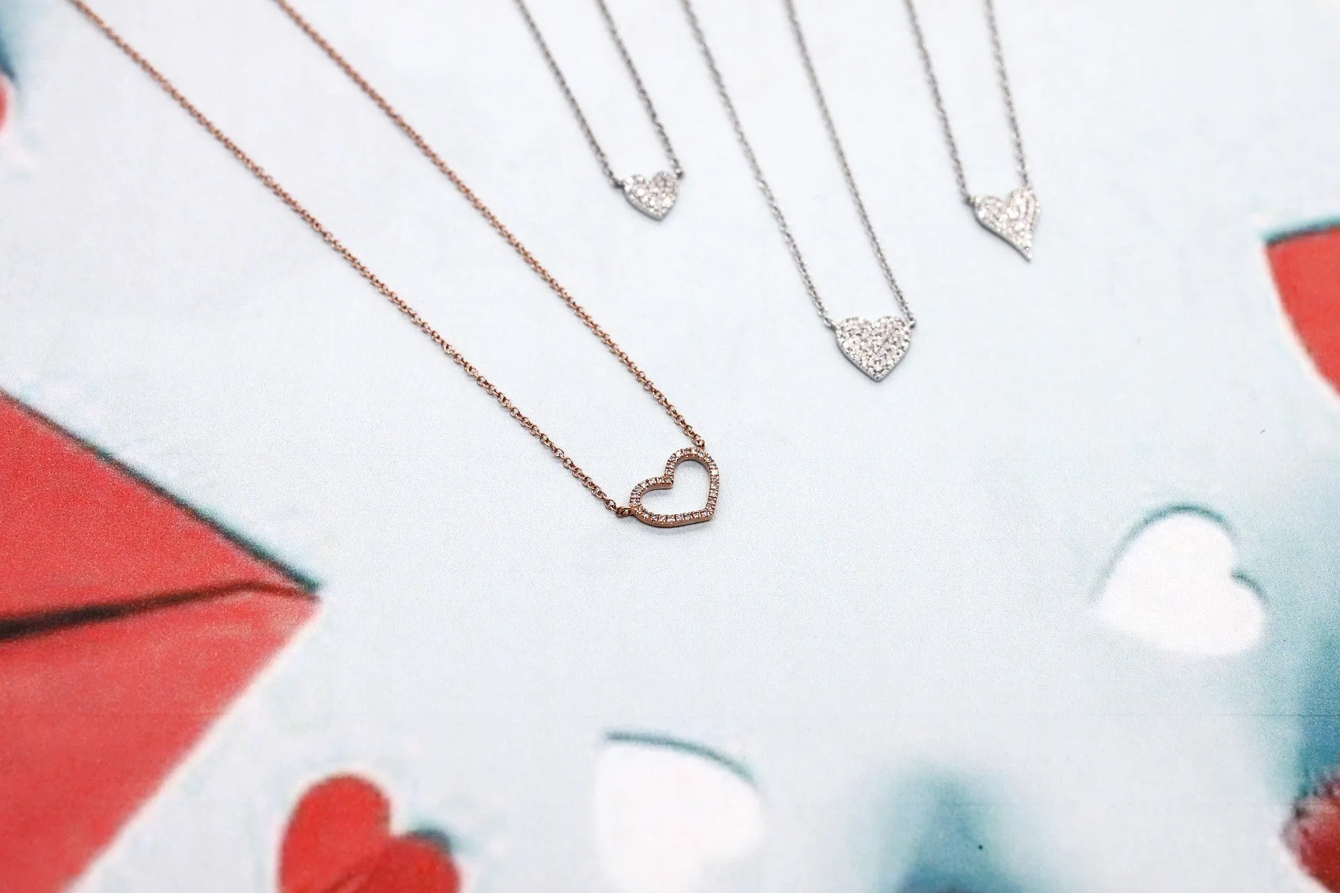 Heart Pave Necklace