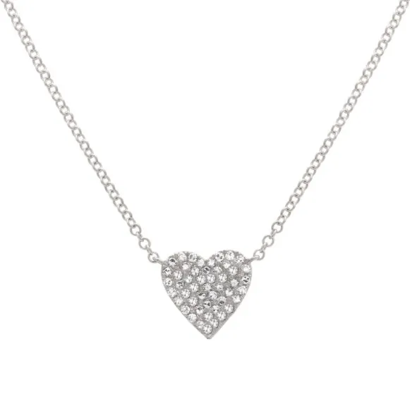 Heart Pave Necklace