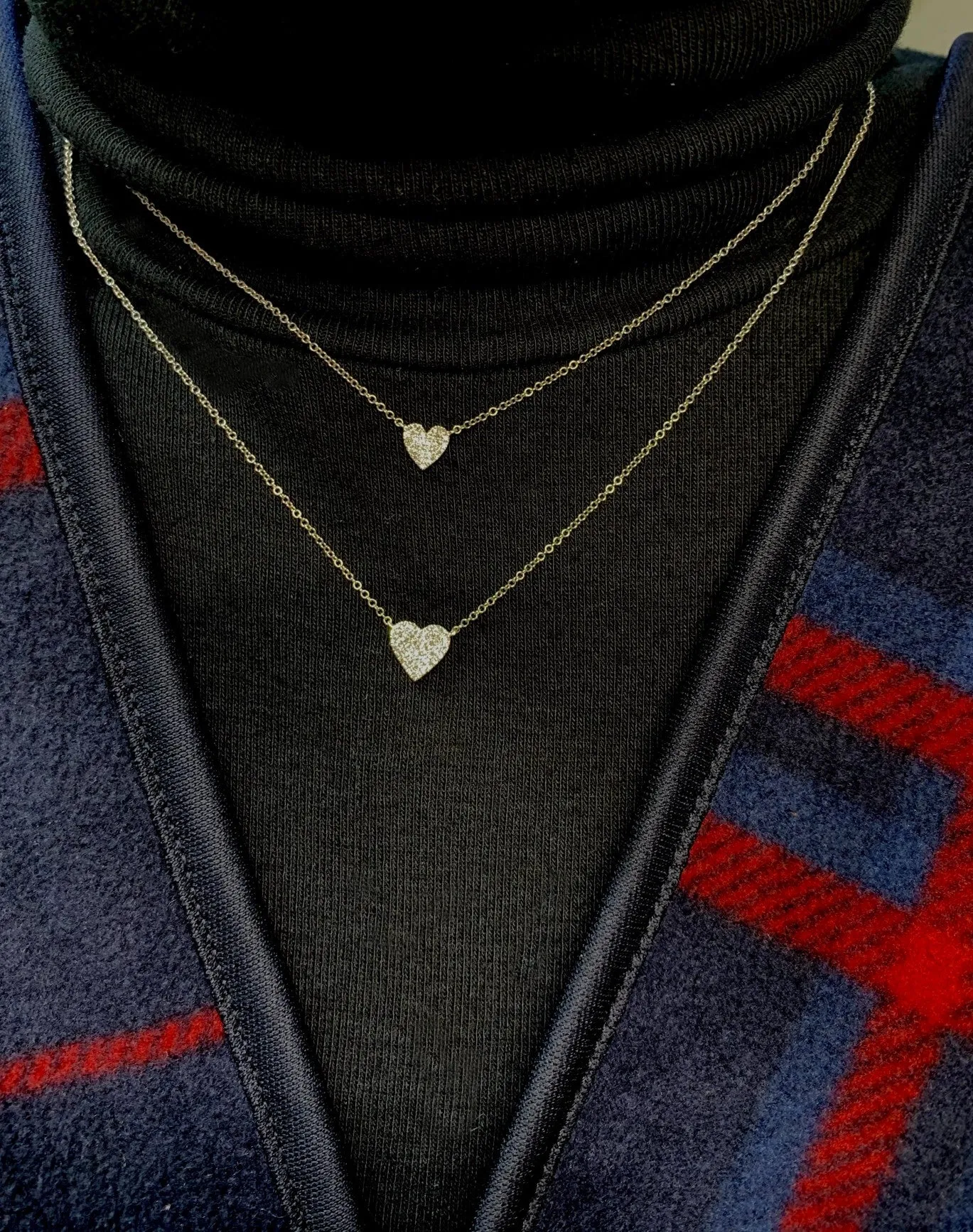 Heart Pave Necklace