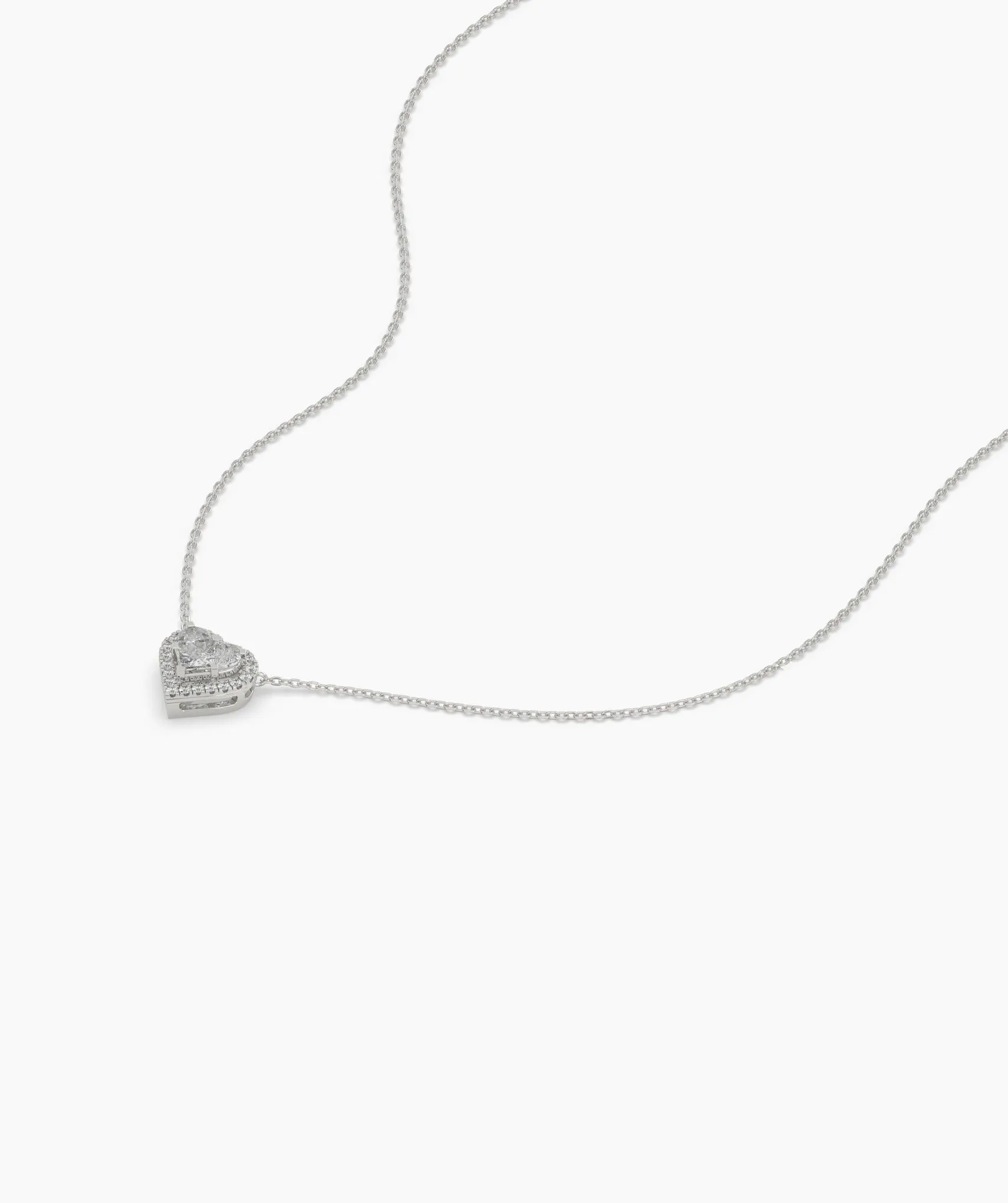 Heart-Shaped Diamond Necklace