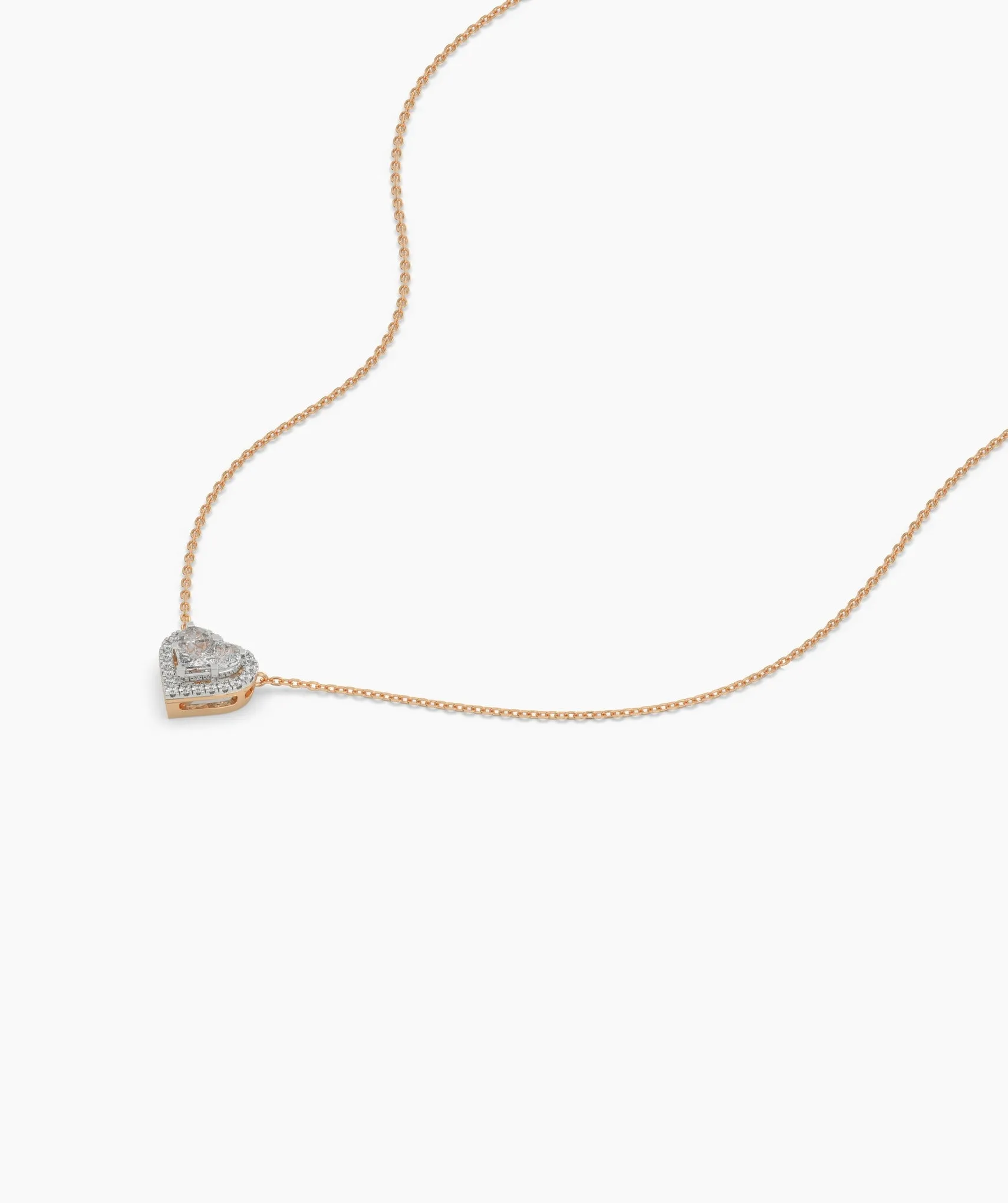 Heart-Shaped Diamond Necklace