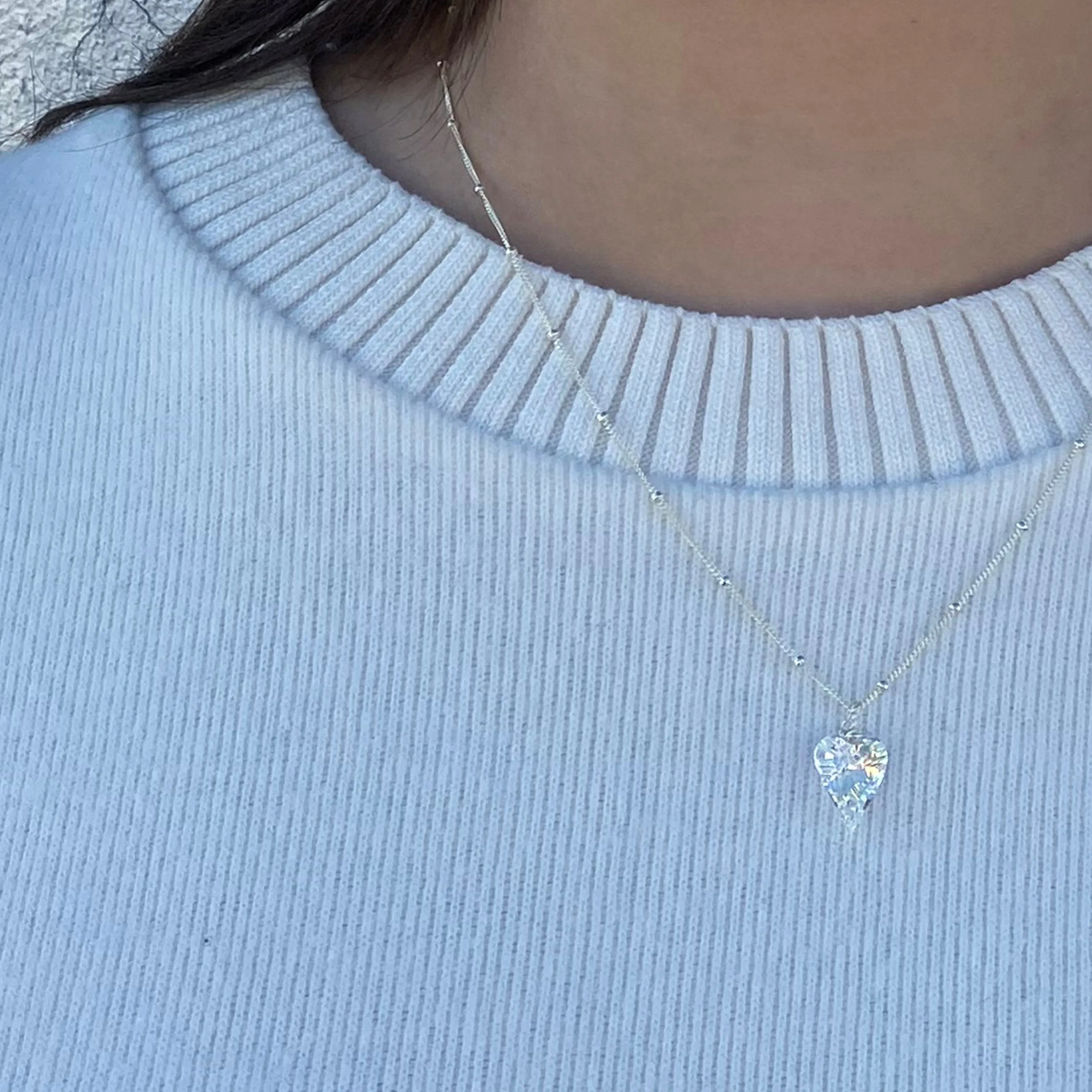 HEART SILVER NECKLACE