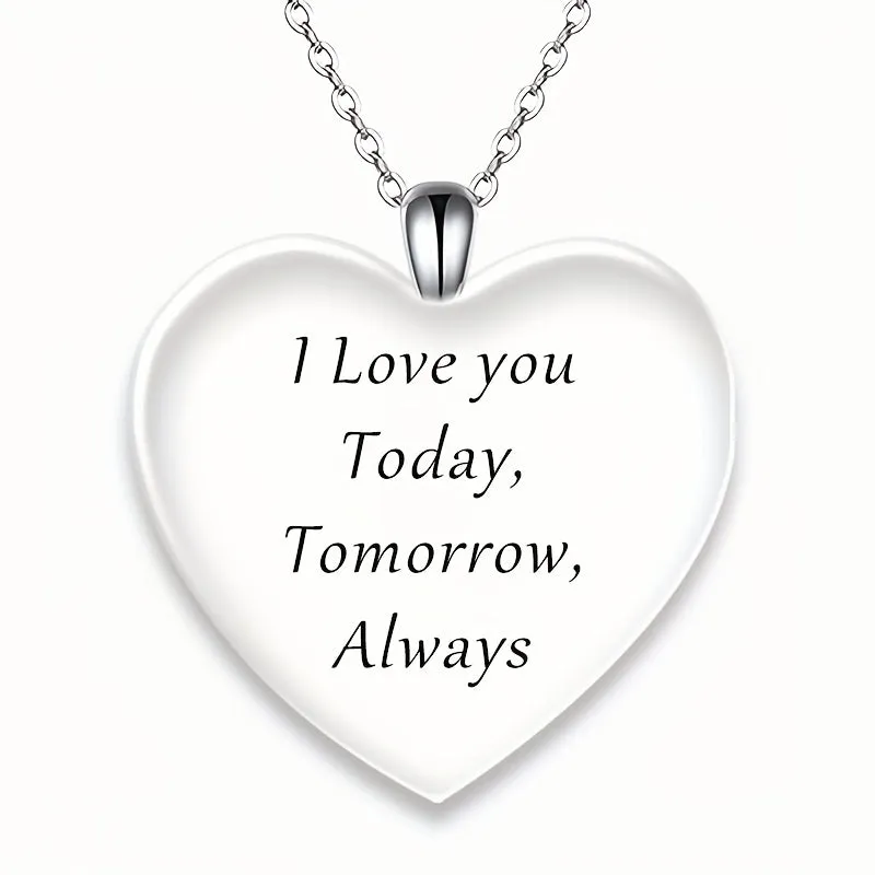 Heart Unicorn Pendant Necklace Stylish Jewelry Gift