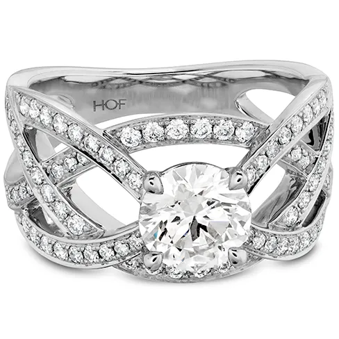 Hearts On Fire Intertwining Diamond Engagement Ring