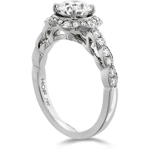Hearts On Fire Lorelei Floral Diamond Engagement Ring
