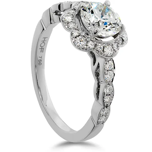 Hearts On Fire Lorelei Floral Diamond Engagement Ring