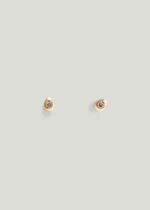 In Stock | Grey Diamond Mini Pebble Studs