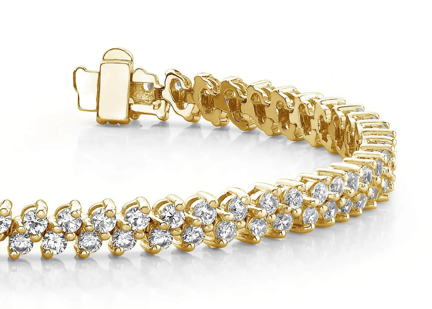 Italic Diamond Tennis Bracelet Lab-Grown Diamond with 6.15 ct.(finished) 2.5mm
