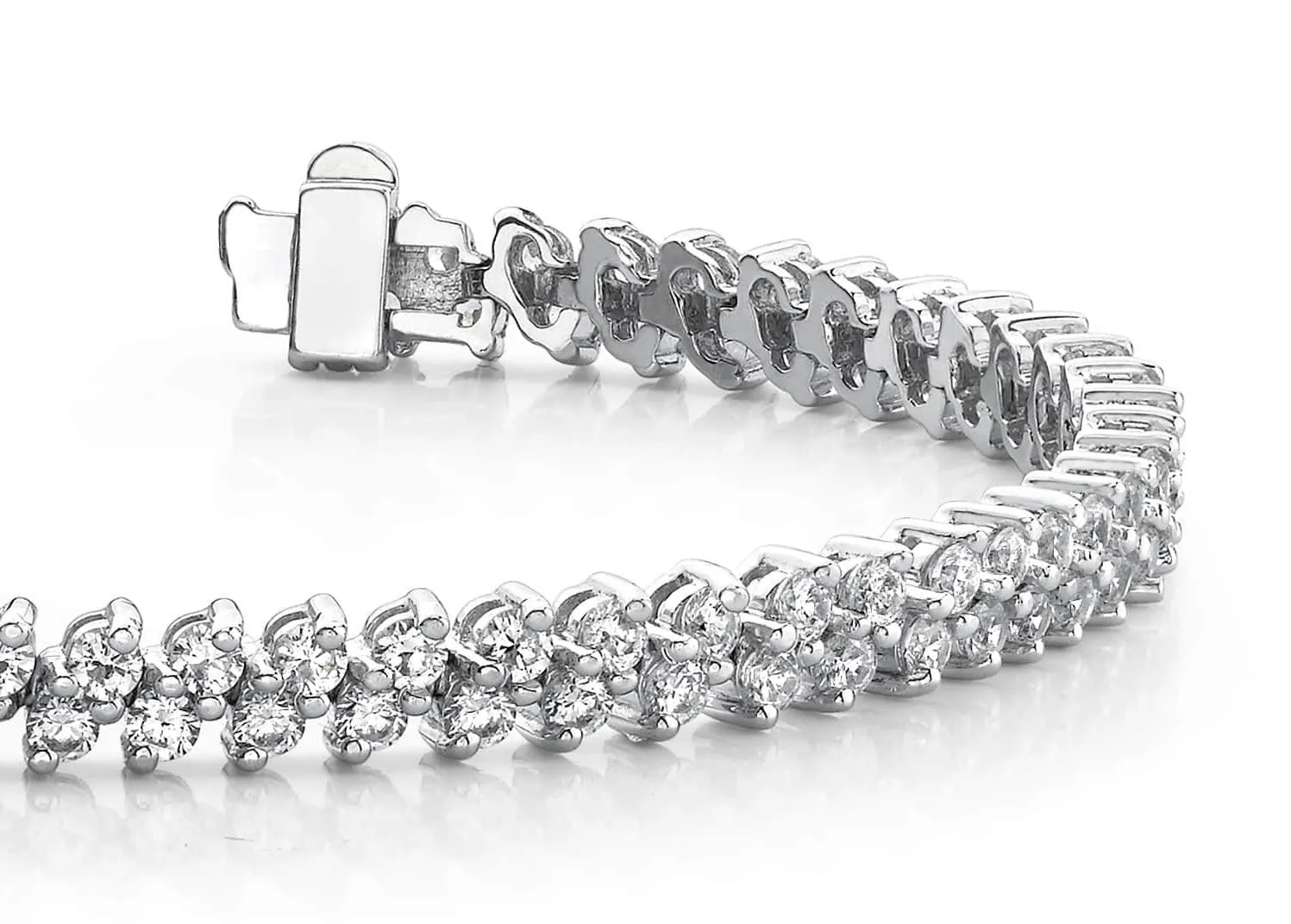 Italic Diamond Tennis Bracelet Lab-Grown Diamond with 6.15 ct.(finished) 2.5mm