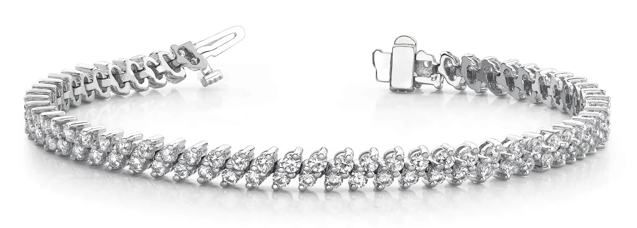 Italic Diamond Tennis Bracelet Lab-Grown Diamond with 6.15 ct.(finished) 2.5mm