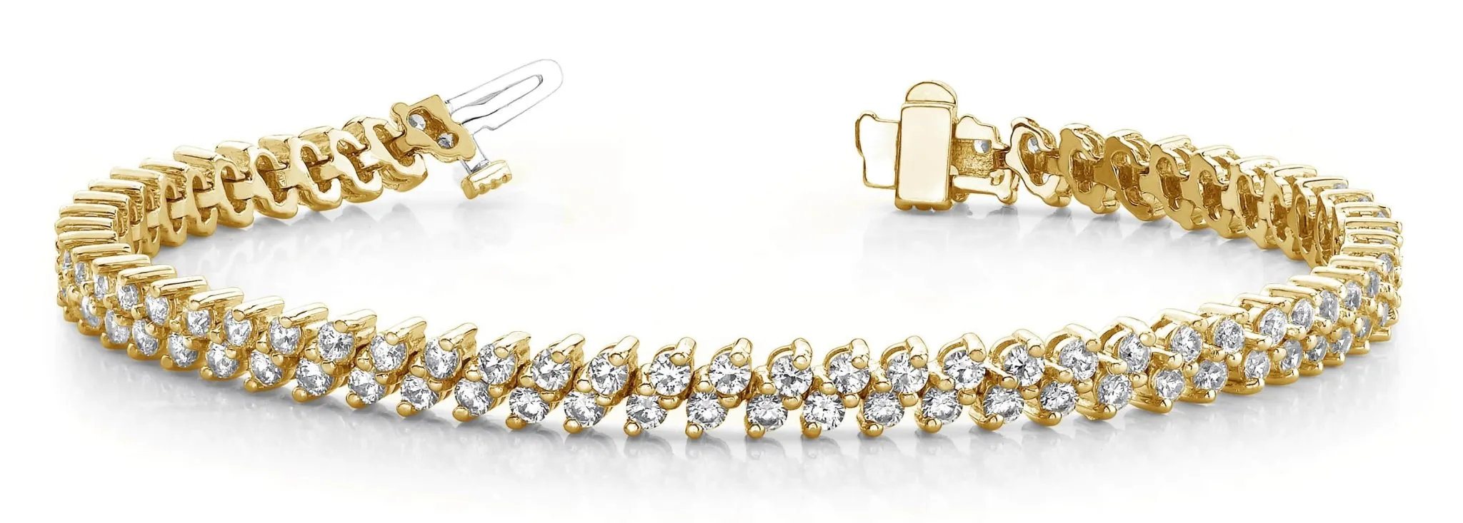 Italic Diamond Tennis Bracelet Lab-Grown Diamond with 6.15 ct.(finished) 2.5mm