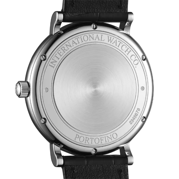 IWC Portofino Black Leather Strap Blue Dial Automatic Watch for Gents - IW356523