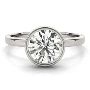 Jasmine Bezel-set Diamond Engagement Ring