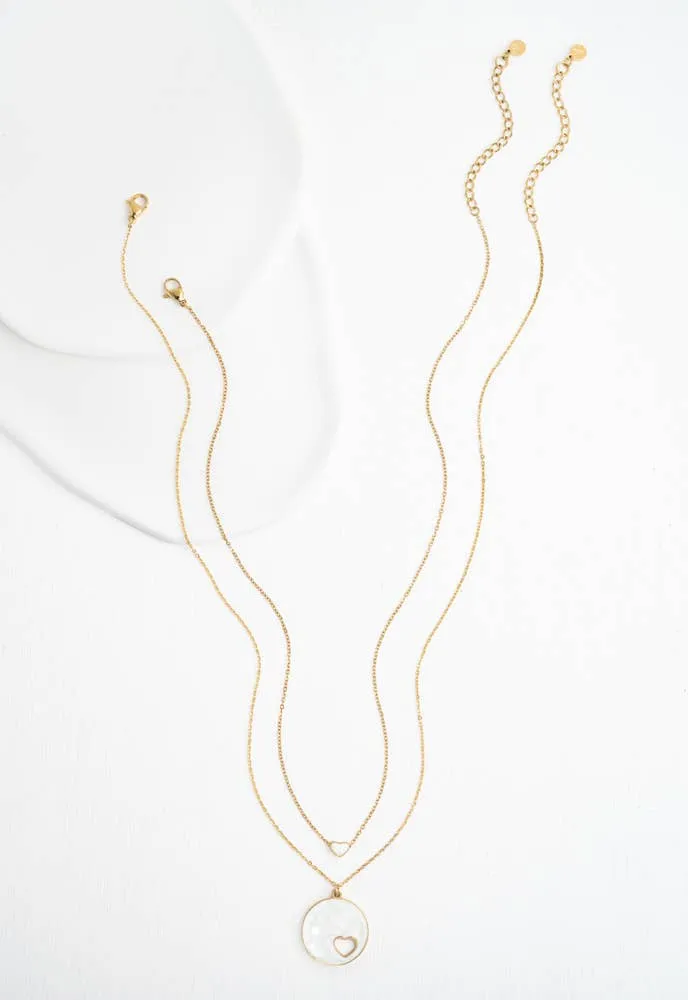 Journey Together Necklace Set in Mother of Pearl