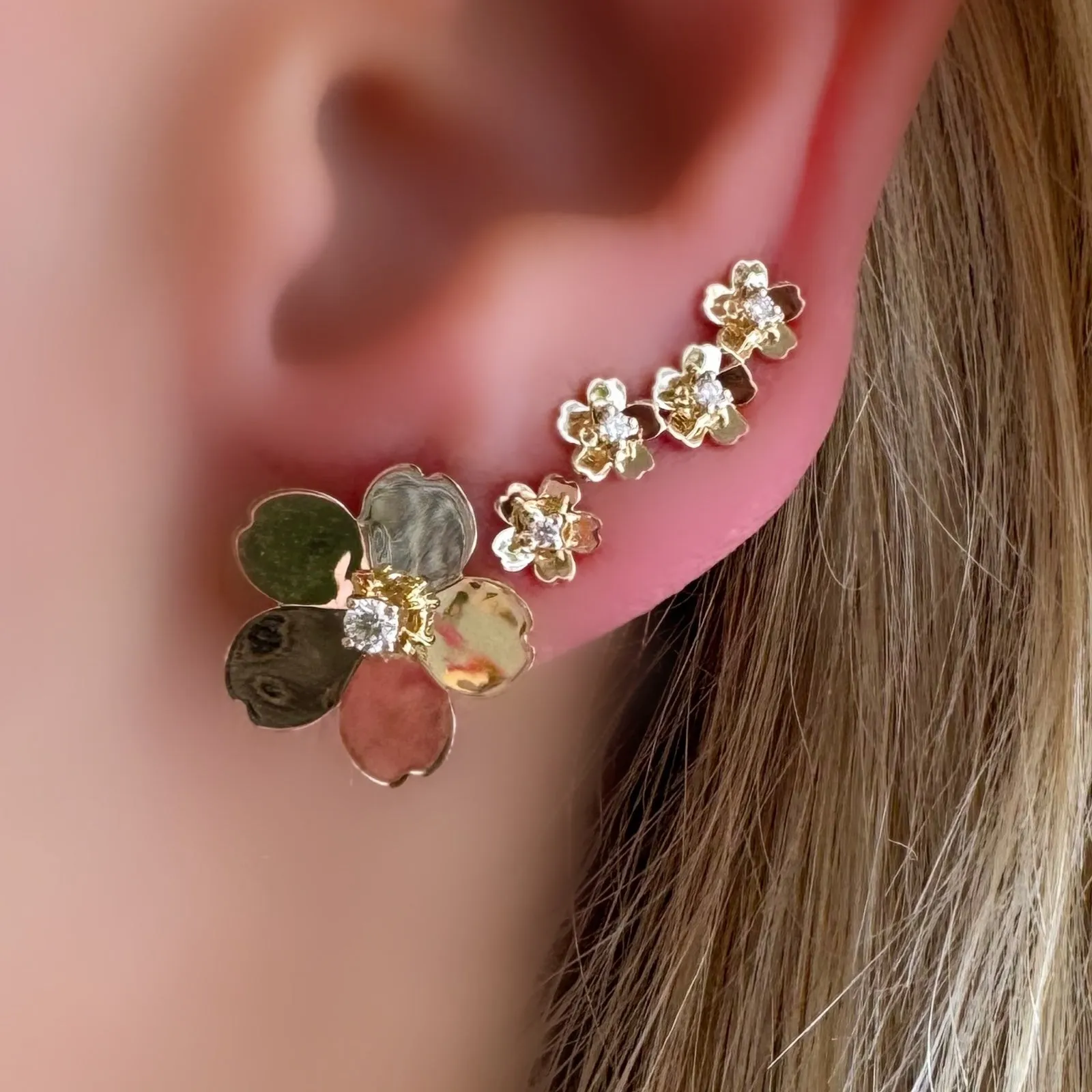 Jumbo Cherry Blossom Studs