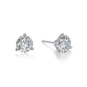 Lafonn 1 CTW 3 Prong Martini Stud Earrings (100445)