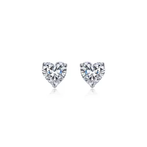 Lafonn 3.5 CTW Heart Solitaire Stud Earrings