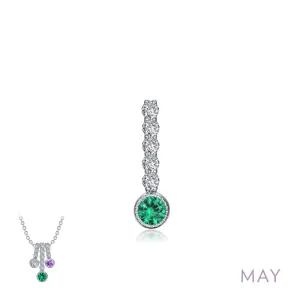 Lafonn May Birthstone Love Pendant