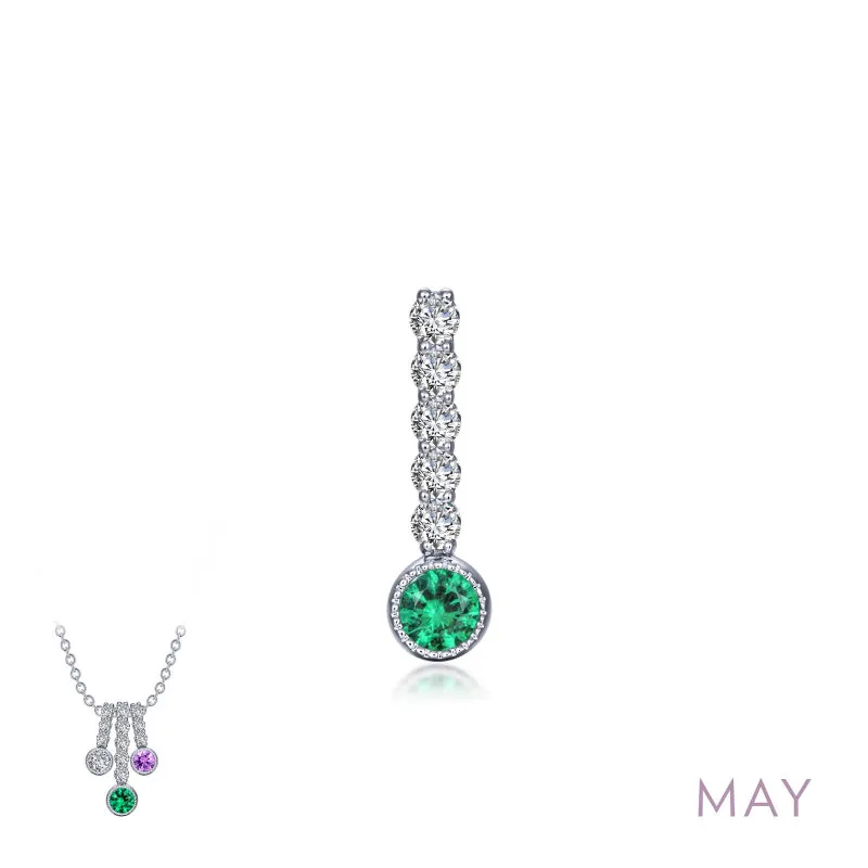 Lafonn May Birthstone Love Pendant