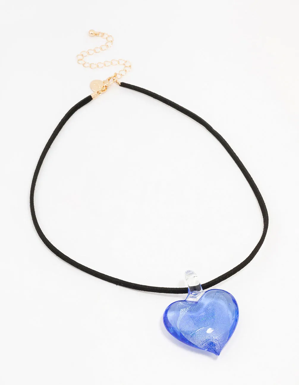 Large Beaded Puffy Love Heart Necklace