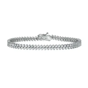 LEAVES LAB DIAMOND TENNIS BRACELET