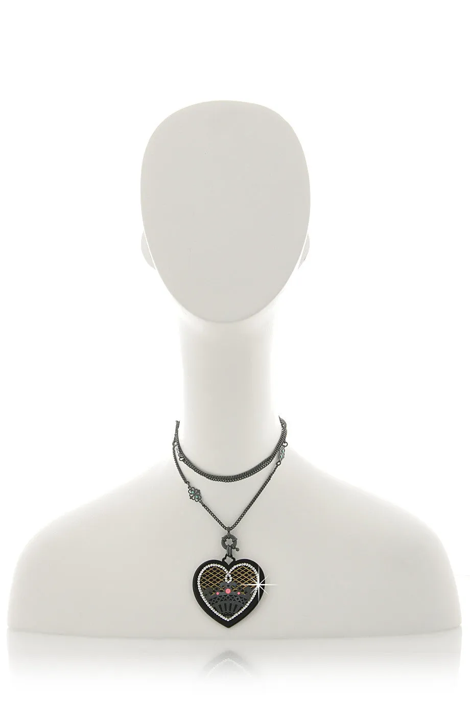LK DESIGNS LOVE ME Multi Colored Pendant
