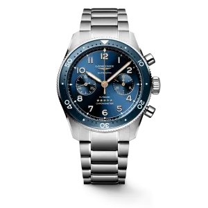 Longines Spirit Flyback 42mm Chronograph Blue Dial Men's Watch L38214936