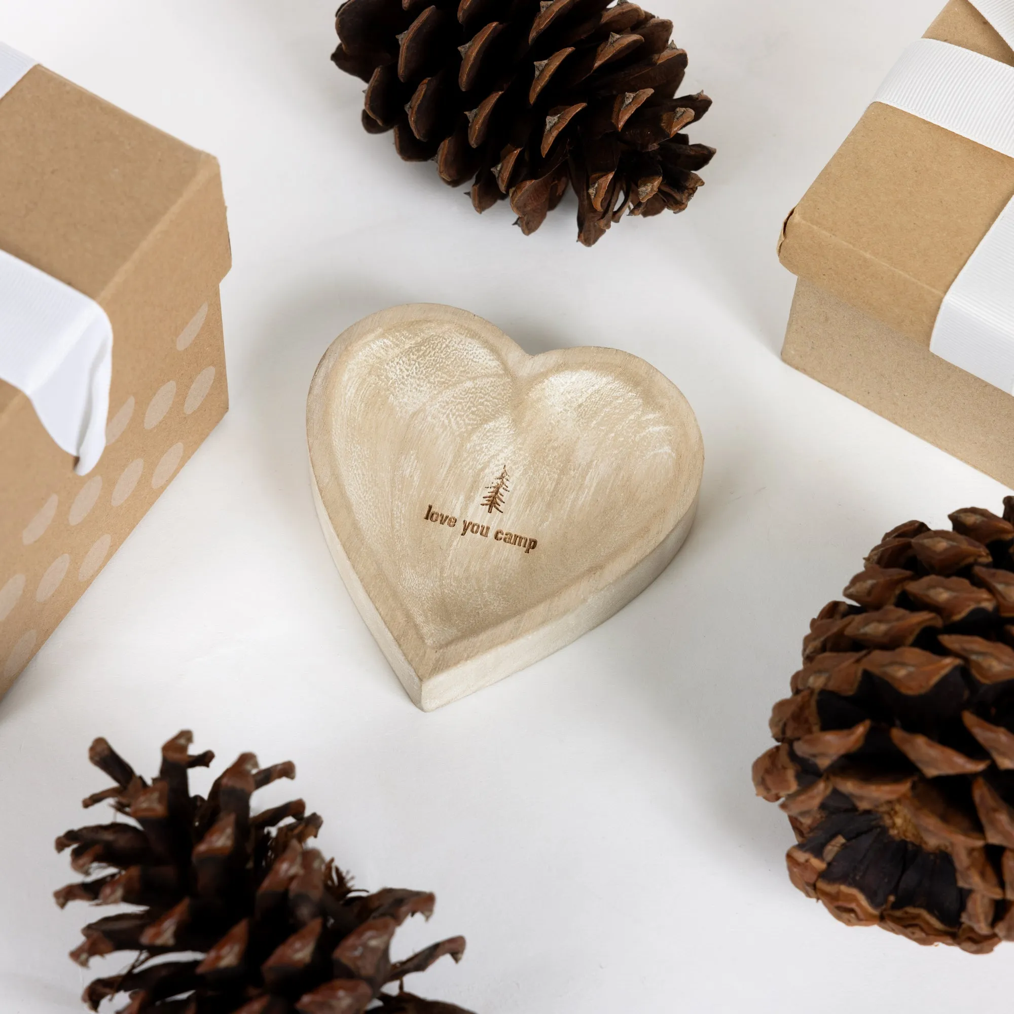Love You Camp 4" Wood Keepsake Dish