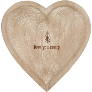 Love You Camp 4" Wood Keepsake Dish