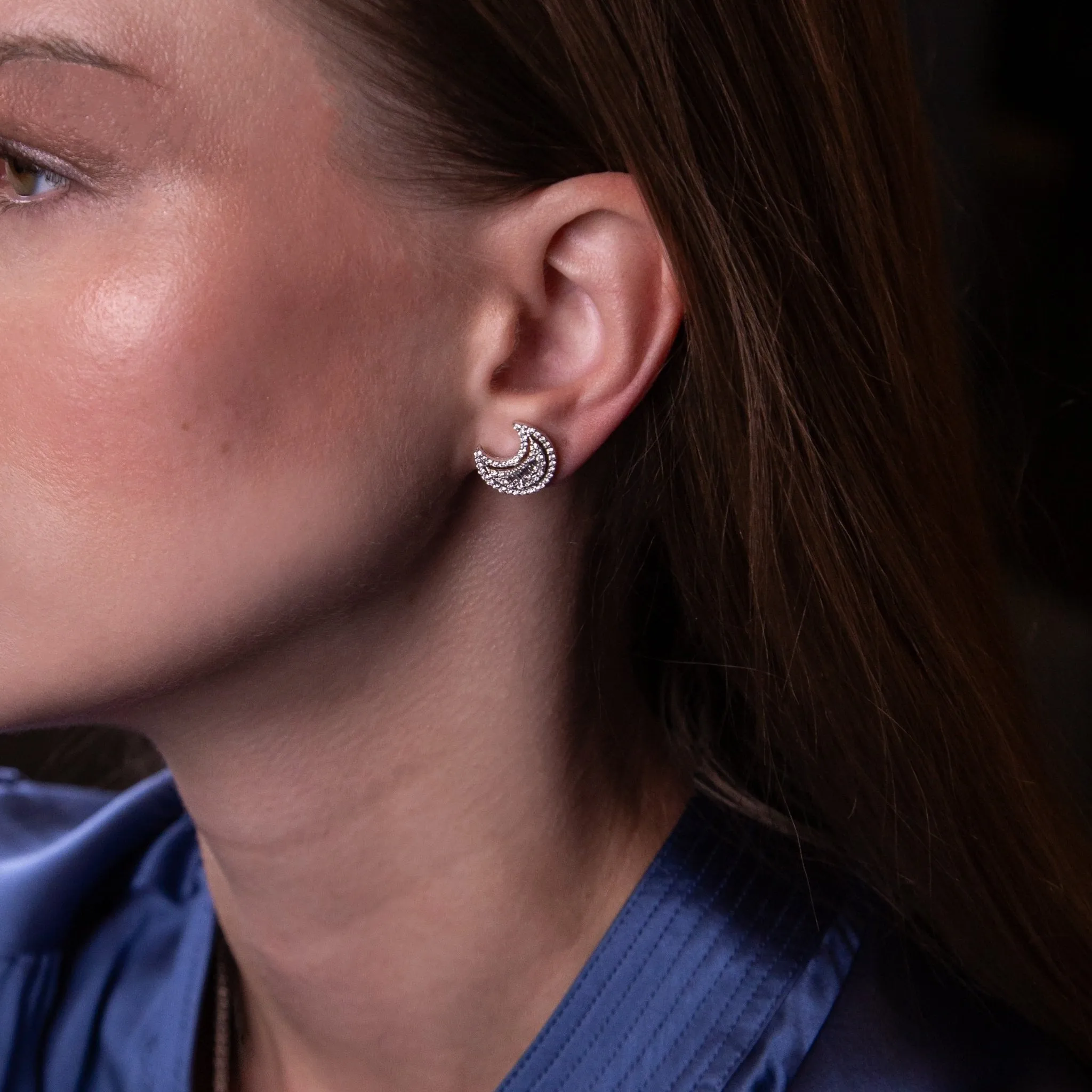 Lunelle Diamond Stud Earrings