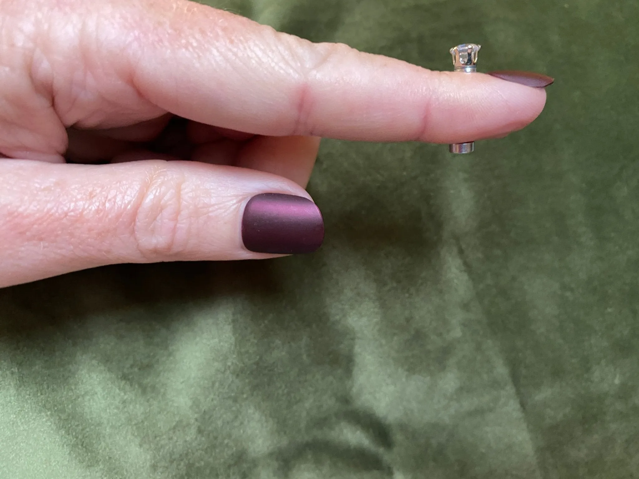 Magnetic Diamond Zircon Stud Earrings