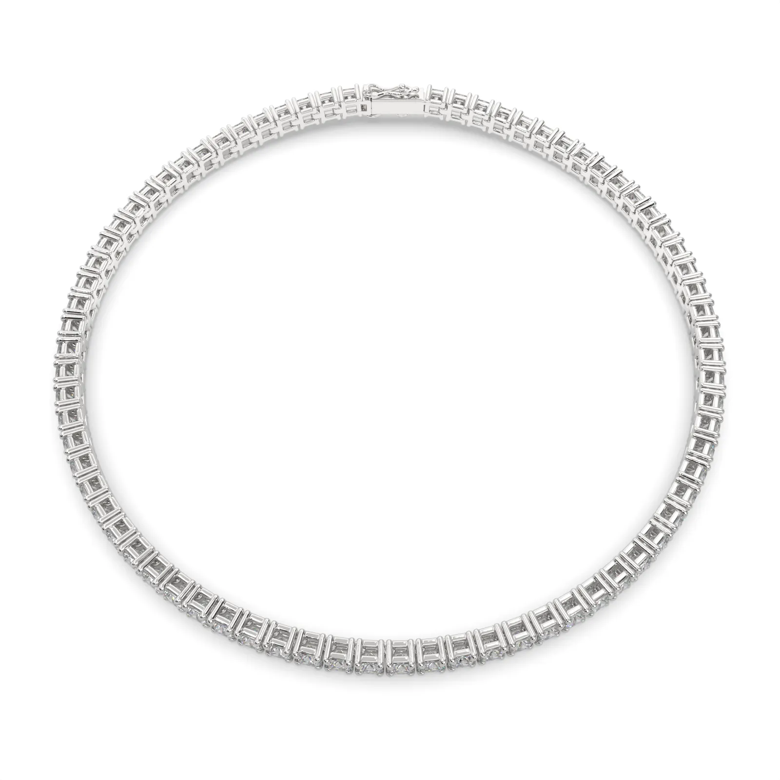 Marigold Princess Cut Diamond Tennis Bracelet Prong Set (4 ctw)