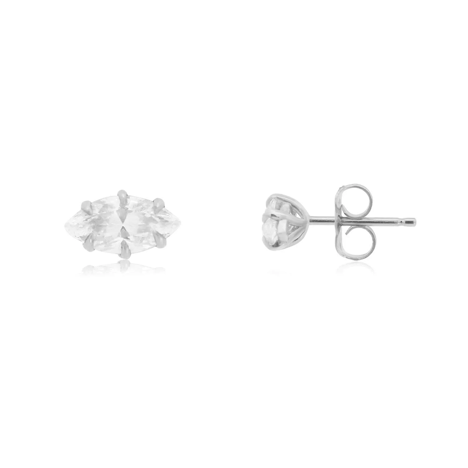 Marquise Diamond Stud Earrings