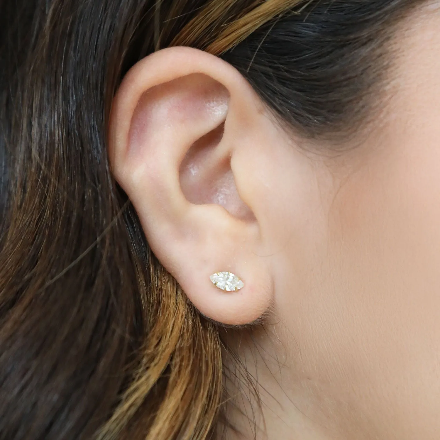 Marquise Diamond Stud Earrings