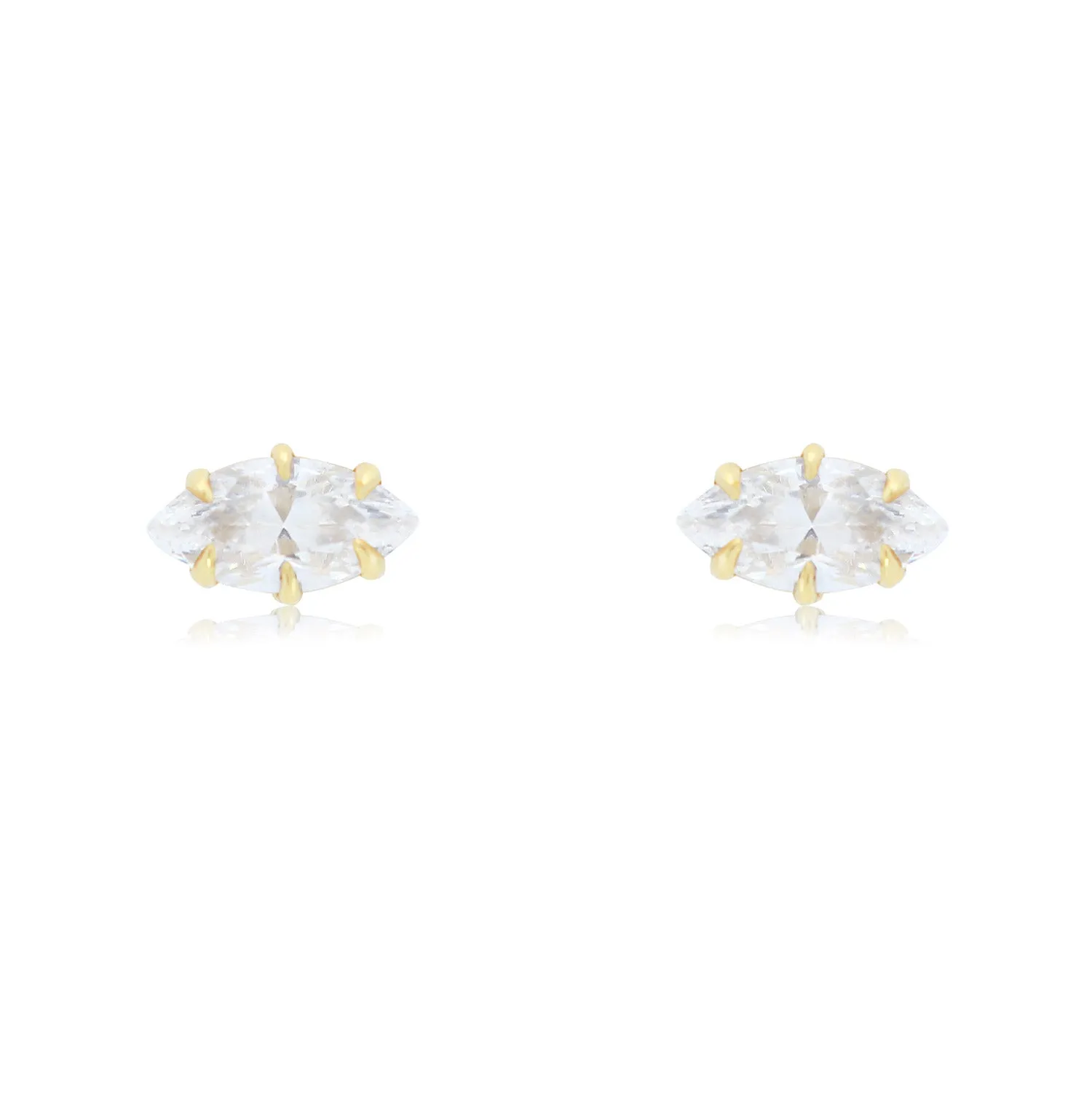 Marquise Diamond Stud Earrings