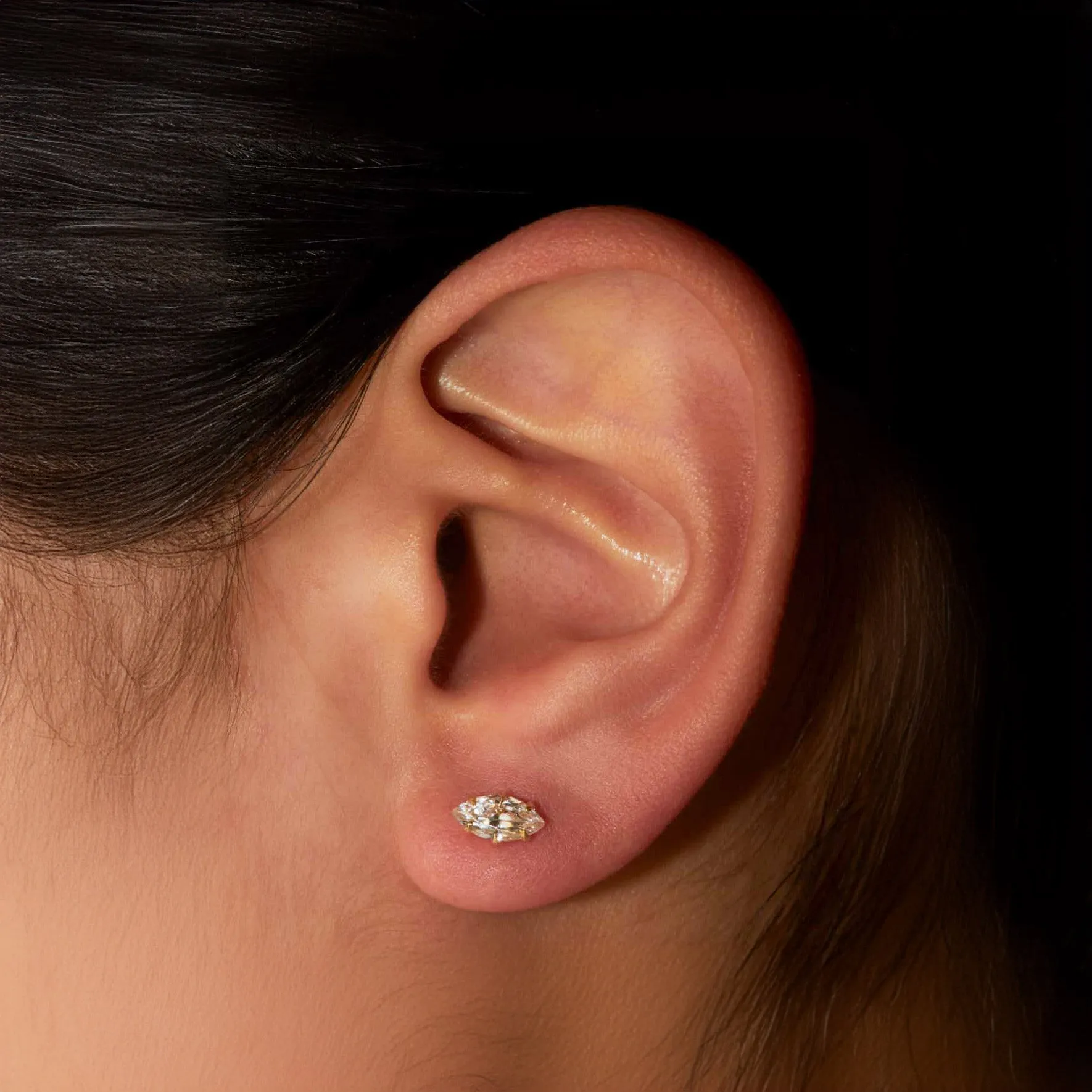 Marquise Diamond Stud Earrings
