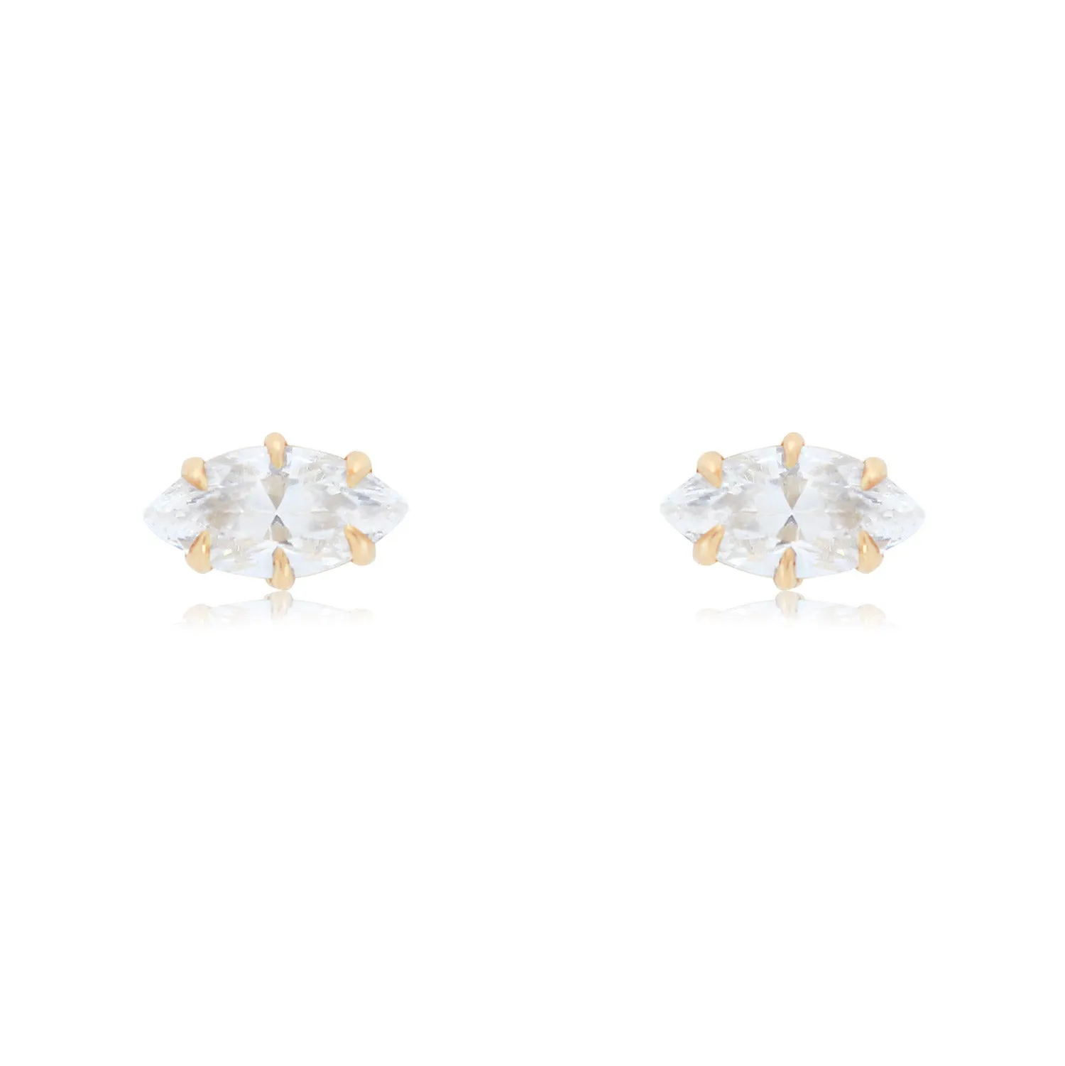 Marquise Diamond Stud Earrings