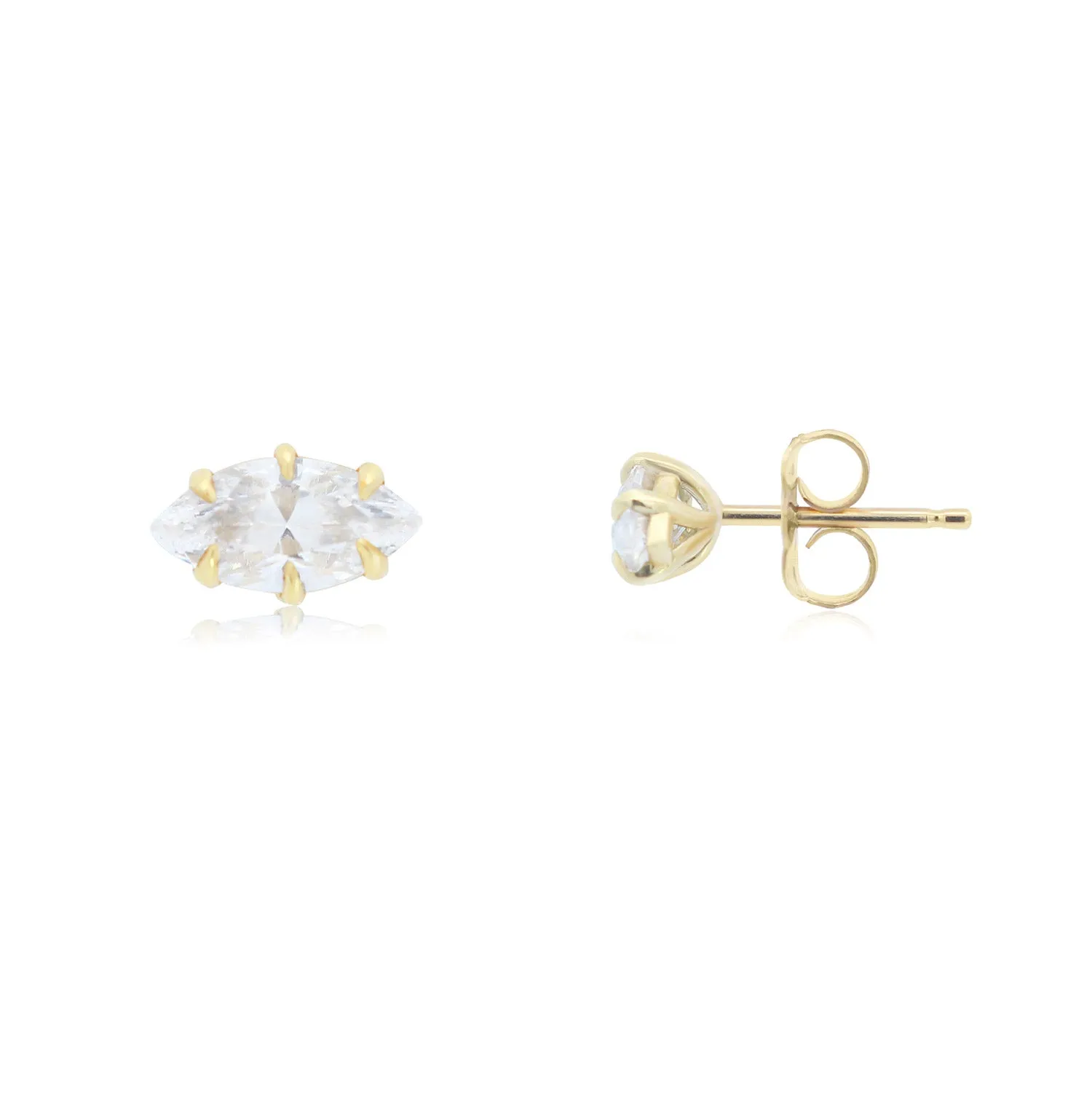 Marquise Diamond Stud Earrings