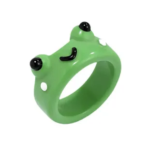 Matching Frog Couple Rings for a Cute Connection