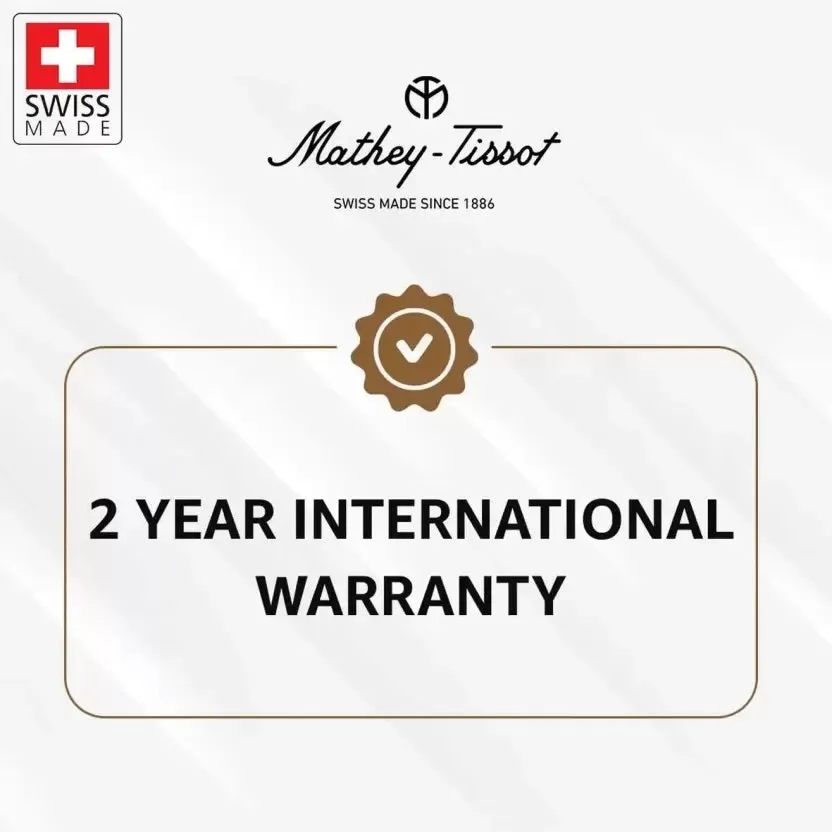Mathey-Tissot Stainless Steel Black Dial Quartz Analog Watch for Men - H117An