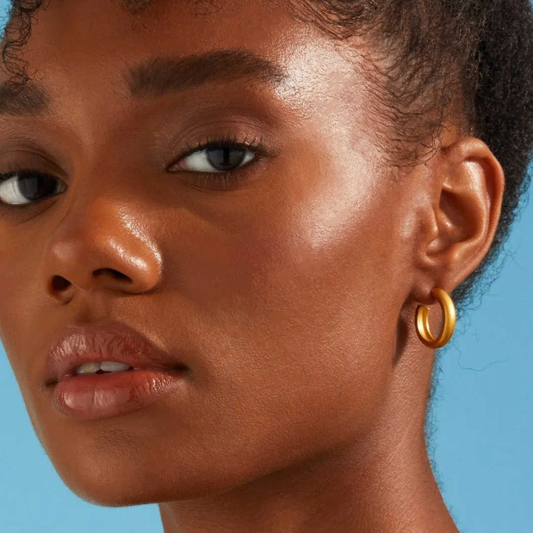 Medium Dome Hoop Earrings