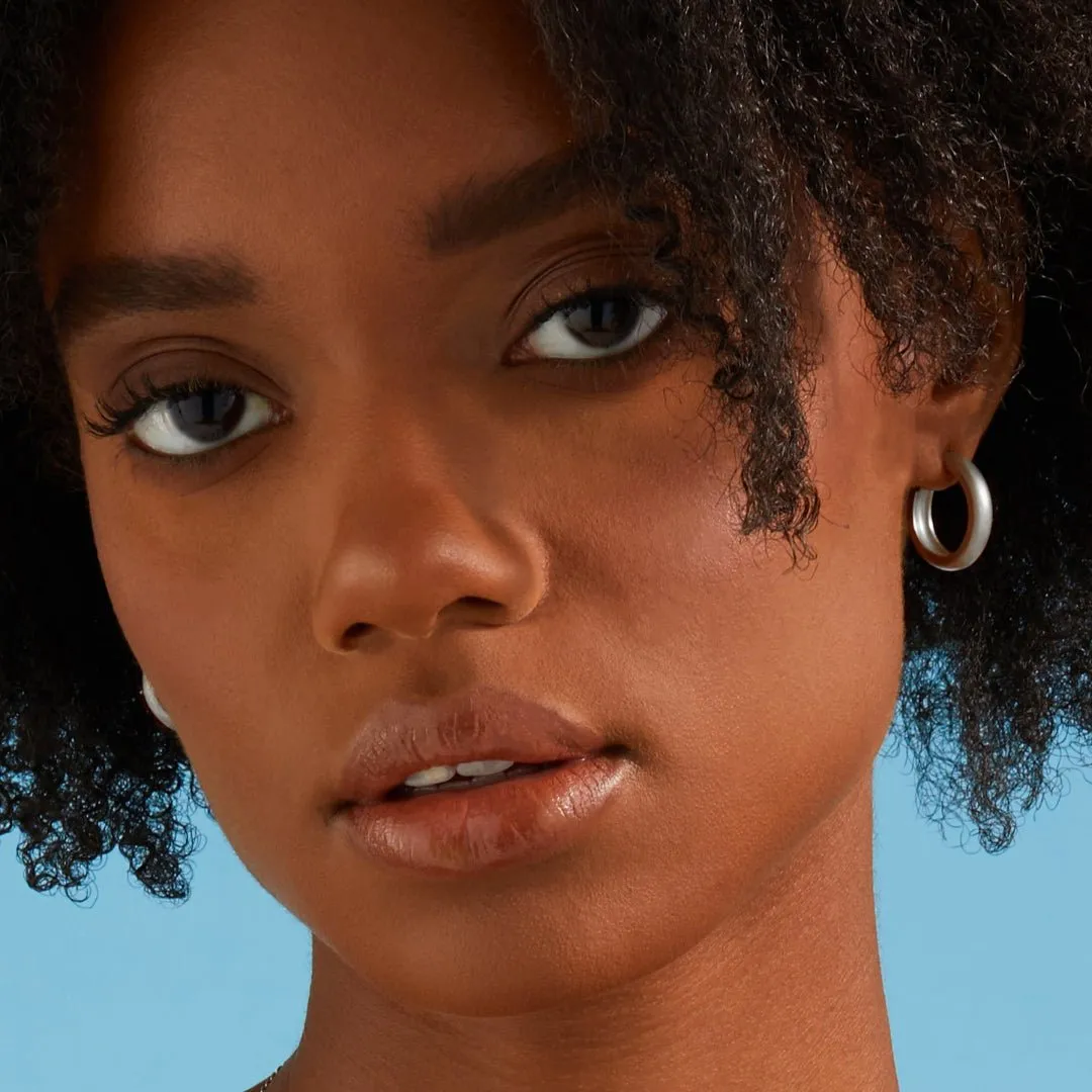 Medium Dome Hoop Earrings